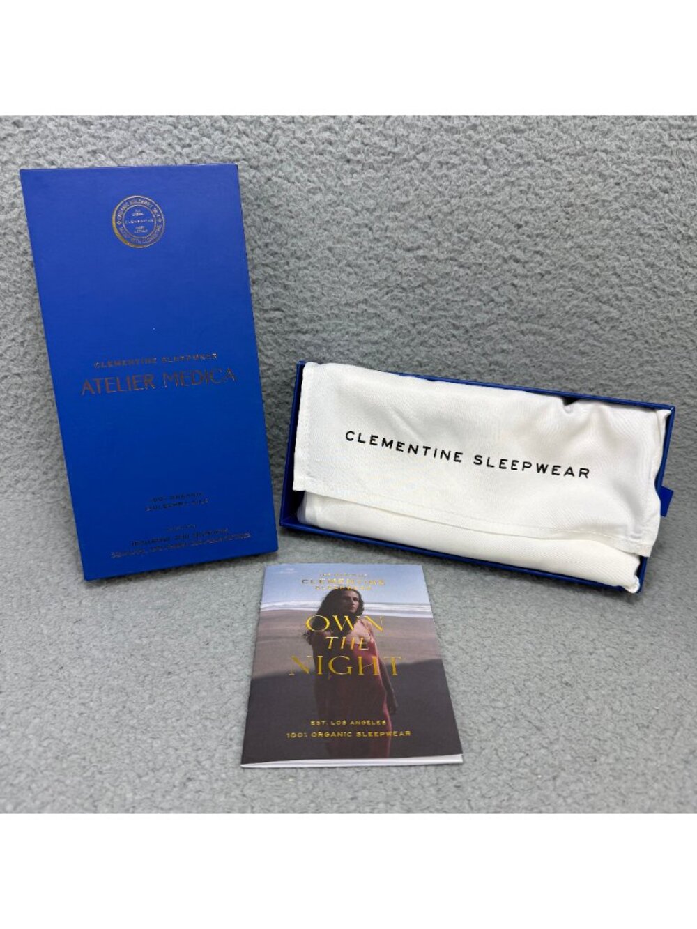 Clementine Sleepwear Atelier Medica Pillowcase King Pearl White Organic Silk